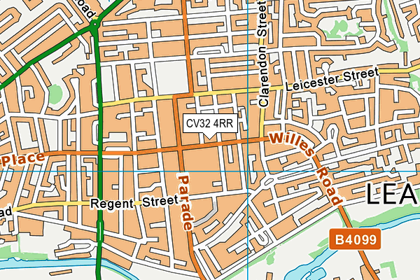 CV32 4RR map - OS VectorMap District (Ordnance Survey)