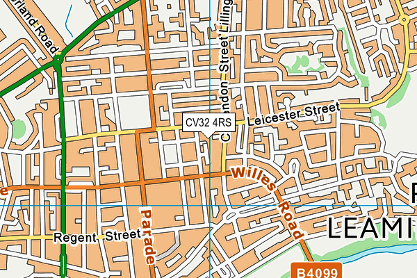 CV32 4RS map - OS VectorMap District (Ordnance Survey)
