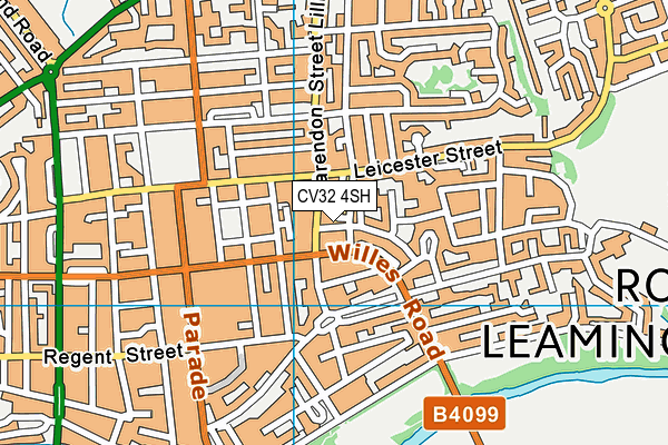 CV32 4SH map - OS VectorMap District (Ordnance Survey)