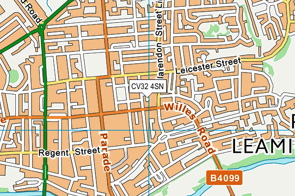 CV32 4SN map - OS VectorMap District (Ordnance Survey)