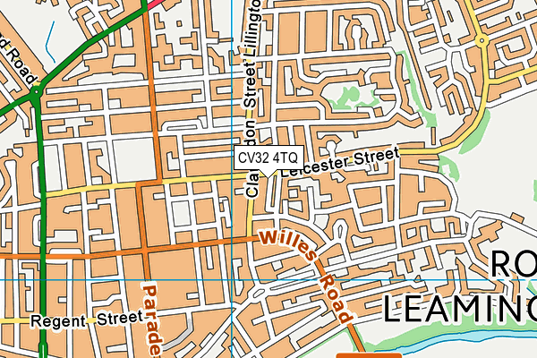 CV32 4TQ map - OS VectorMap District (Ordnance Survey)