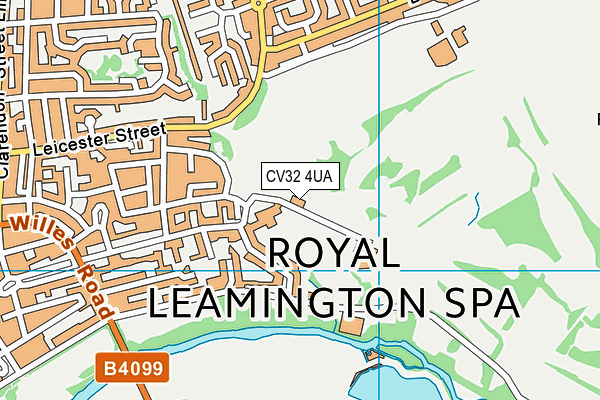 CV32 4UA map - OS VectorMap District (Ordnance Survey)