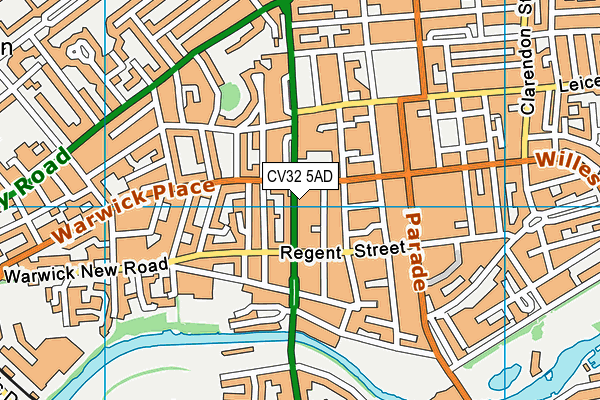 CV32 5AD map - OS VectorMap District (Ordnance Survey)