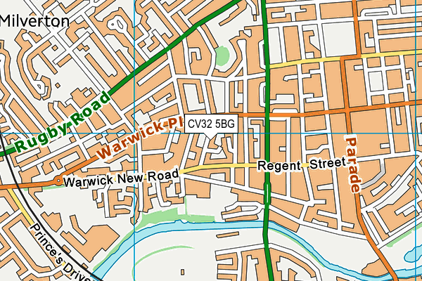 CV32 5BG map - OS VectorMap District (Ordnance Survey)