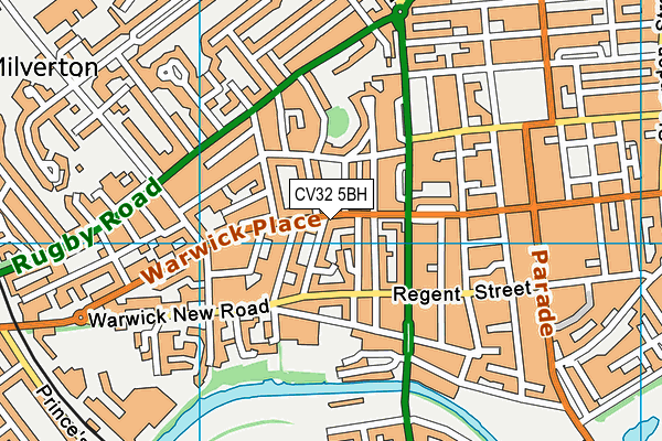 CV32 5BH map - OS VectorMap District (Ordnance Survey)