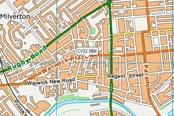 CV32 5BN map - OS VectorMap District (Ordnance Survey)