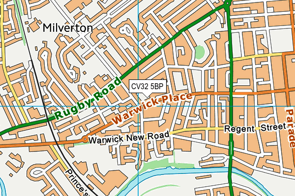 CV32 5BP map - OS VectorMap District (Ordnance Survey)