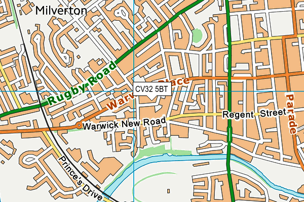 CV32 5BT map - OS VectorMap District (Ordnance Survey)