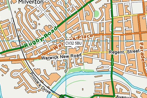 CV32 5BU map - OS VectorMap District (Ordnance Survey)