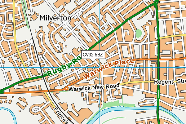 CV32 5BZ map - OS VectorMap District (Ordnance Survey)