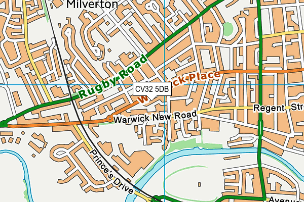 CV32 5DB map - OS VectorMap District (Ordnance Survey)