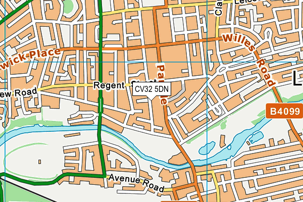 CV32 5DN map - OS VectorMap District (Ordnance Survey)