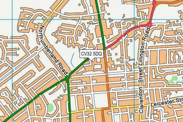 CV32 5DQ map - OS VectorMap District (Ordnance Survey)