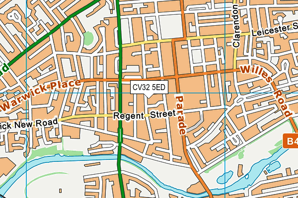 CV32 5ED map - OS VectorMap District (Ordnance Survey)