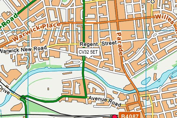 CV32 5ET map - OS VectorMap District (Ordnance Survey)