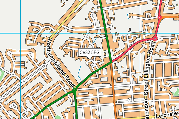 CV32 5FG map - OS VectorMap District (Ordnance Survey)