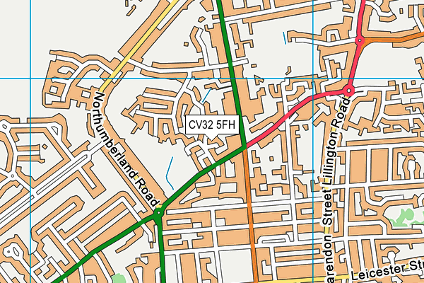 CV32 5FH map - OS VectorMap District (Ordnance Survey)