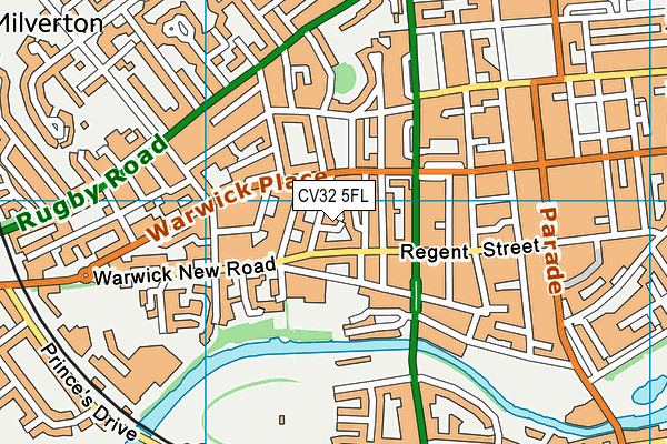 CV32 5FL map - OS VectorMap District (Ordnance Survey)