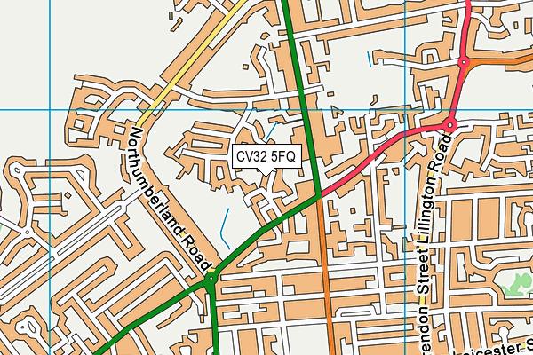 CV32 5FQ map - OS VectorMap District (Ordnance Survey)