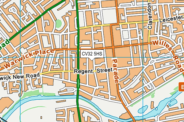 CV32 5HS map - OS VectorMap District (Ordnance Survey)