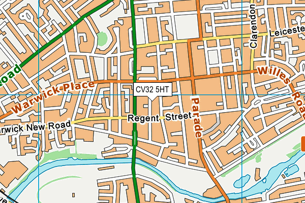CV32 5HT map - OS VectorMap District (Ordnance Survey)