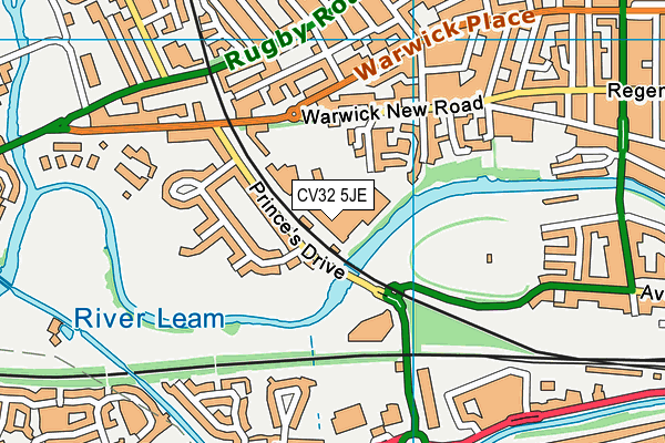 Warwickshire College Group map (CV32 5JE) - OS VectorMap District (Ordnance Survey)