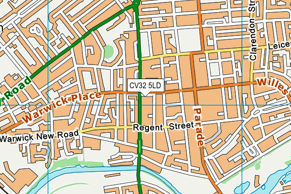 CV32 5LD map - OS VectorMap District (Ordnance Survey)