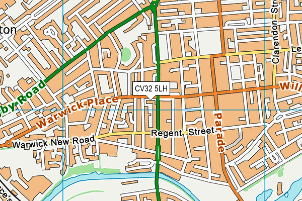 CV32 5LH map - OS VectorMap District (Ordnance Survey)