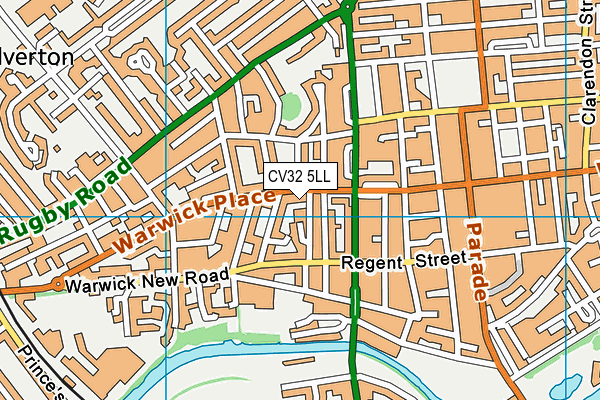 CV32 5LL map - OS VectorMap District (Ordnance Survey)