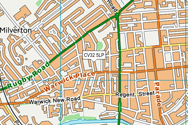 CV32 5LP map - OS VectorMap District (Ordnance Survey)