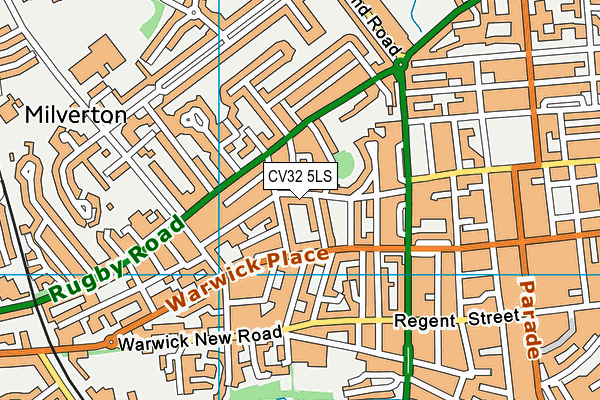 CV32 5LS map - OS VectorMap District (Ordnance Survey)