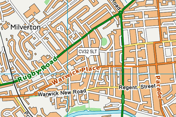 CV32 5LT map - OS VectorMap District (Ordnance Survey)