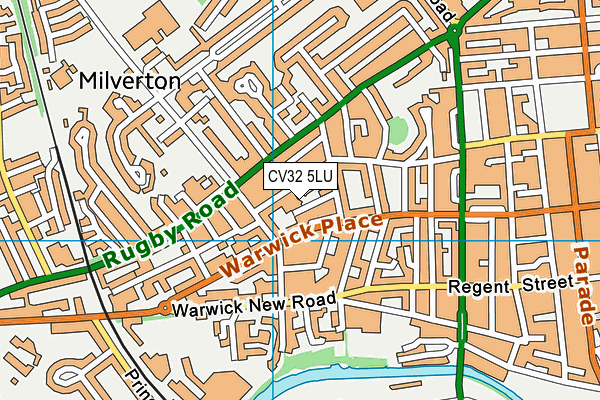 CV32 5LU map - OS VectorMap District (Ordnance Survey)