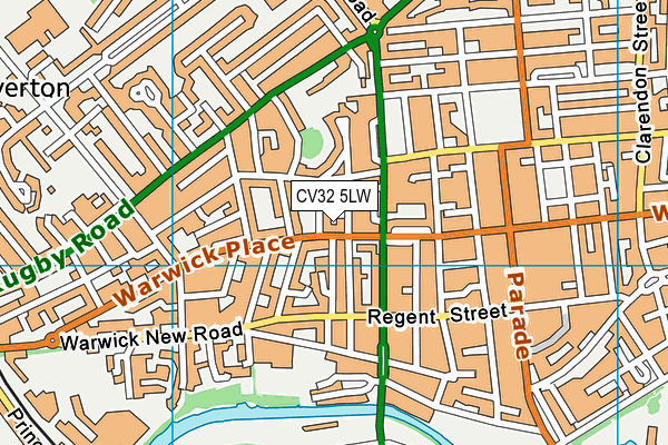 CV32 5LW map - OS VectorMap District (Ordnance Survey)