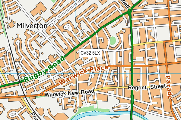 CV32 5LX map - OS VectorMap District (Ordnance Survey)