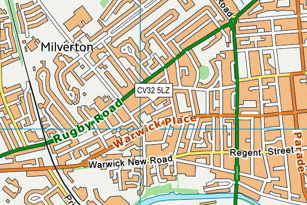 CV32 5LZ map - OS VectorMap District (Ordnance Survey)