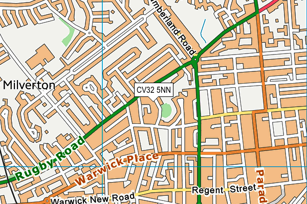 CV32 5NN map - OS VectorMap District (Ordnance Survey)