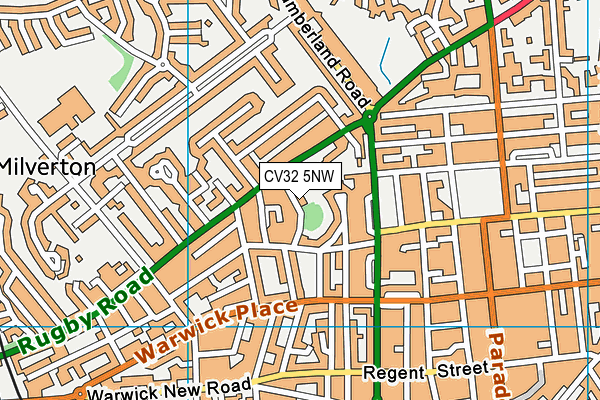 CV32 5NW map - OS VectorMap District (Ordnance Survey)