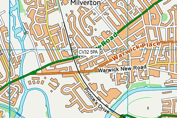 CV32 5PA map - OS VectorMap District (Ordnance Survey)