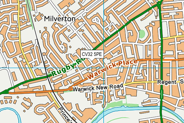CV32 5PE map - OS VectorMap District (Ordnance Survey)