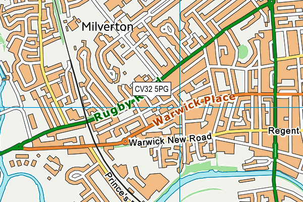CV32 5PG map - OS VectorMap District (Ordnance Survey)