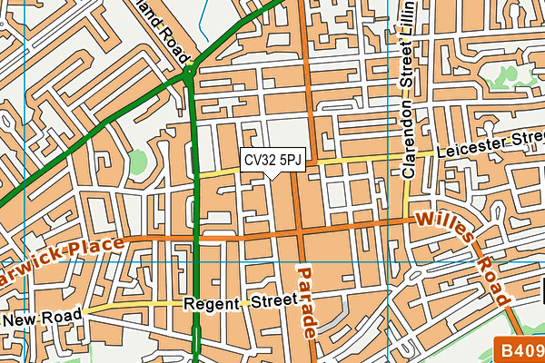 CV32 5PJ map - OS VectorMap District (Ordnance Survey)