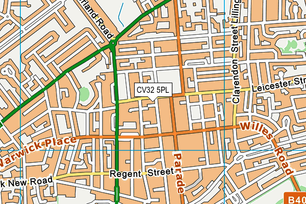 CV32 5PL map - OS VectorMap District (Ordnance Survey)