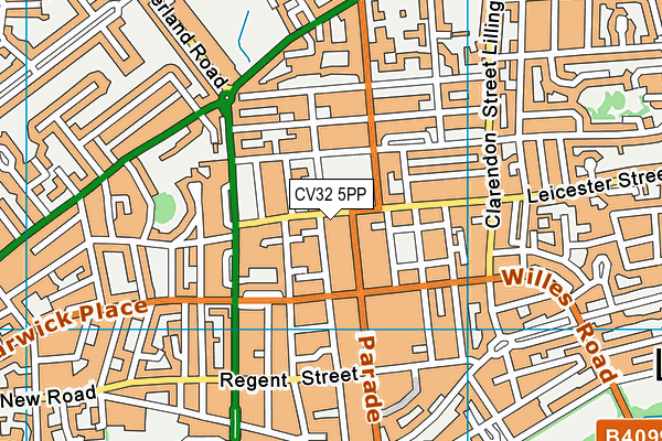 CV32 5PP map - OS VectorMap District (Ordnance Survey)