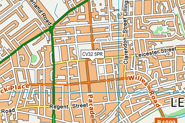 CV32 5PR map - OS VectorMap District (Ordnance Survey)