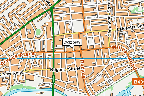 CV32 5PW map - OS VectorMap District (Ordnance Survey)