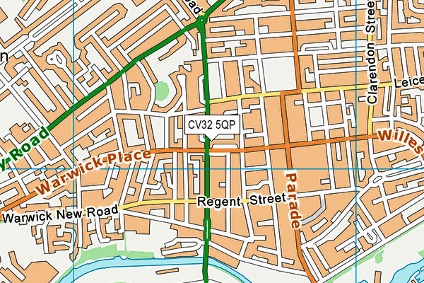 CV32 5QP map - OS VectorMap District (Ordnance Survey)