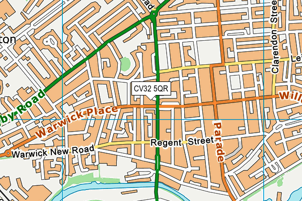 CV32 5QR map - OS VectorMap District (Ordnance Survey)
