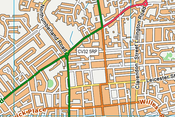 CV32 5RP map - OS VectorMap District (Ordnance Survey)
