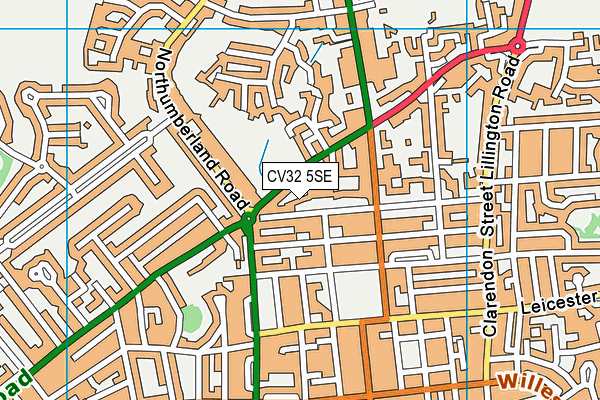 CV32 5SE map - OS VectorMap District (Ordnance Survey)